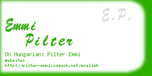 emmi pilter business card